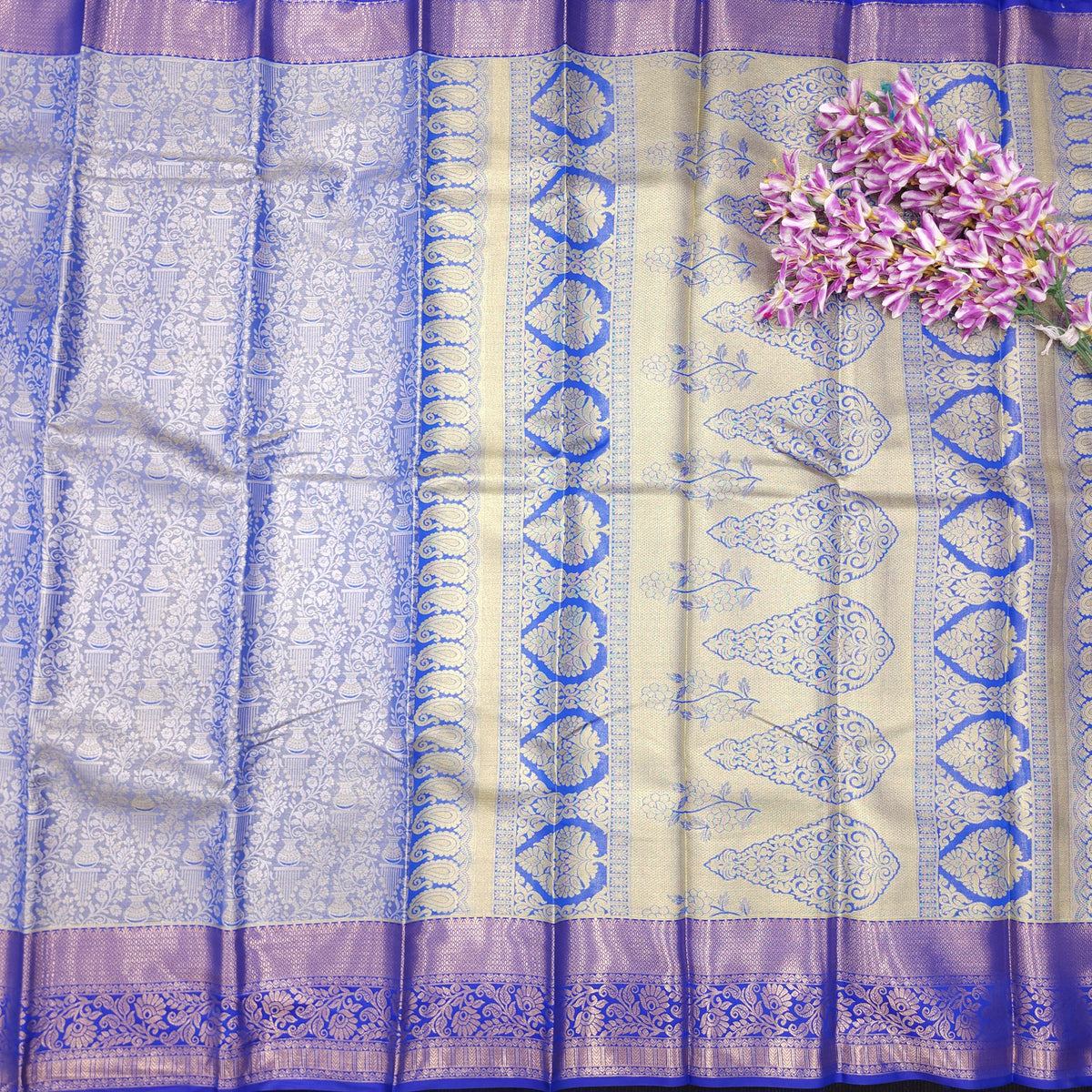 1 Gram Gold zari semi kanchi pattu saree✨️