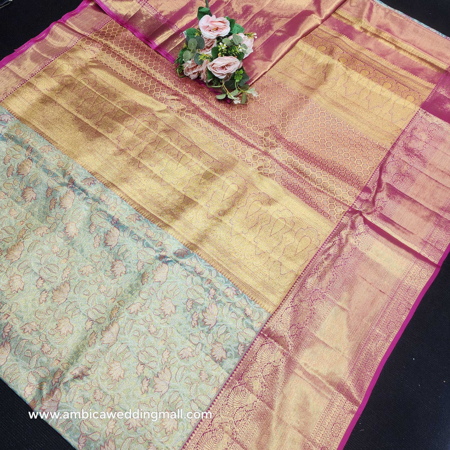Pure Tissue Powerloom Bridal Kanchi Pattu Saree😍✨️