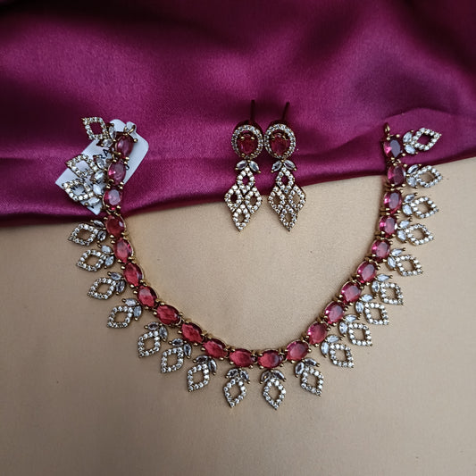 Stylish Victorian Short Necklace - Ambica Wedding Mall