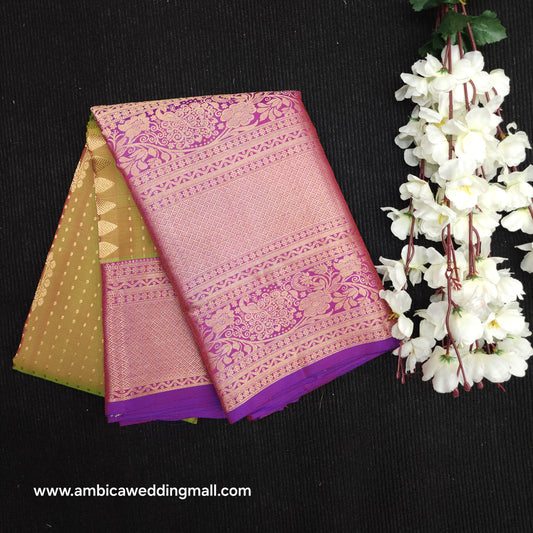 Kanchi Pattu Handloom Butta Light Weight Saree