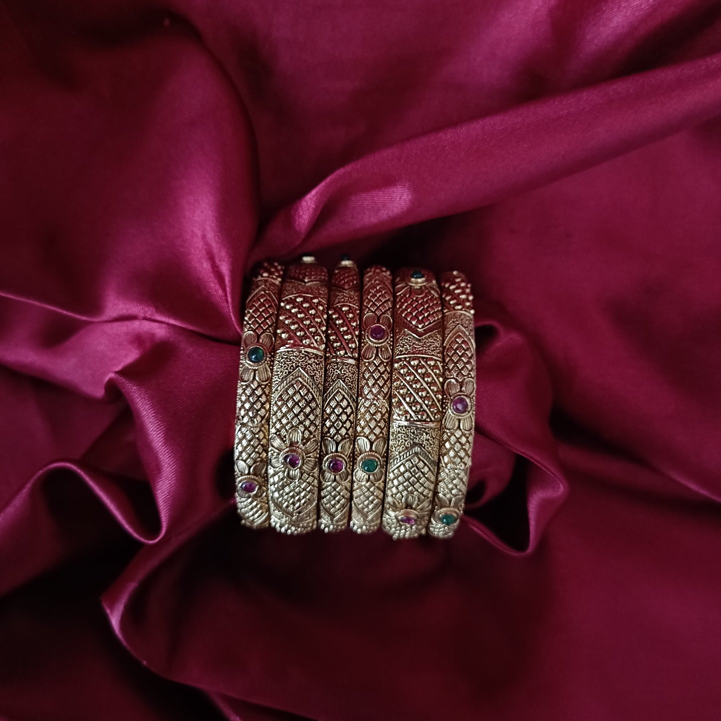 Beautiful Antique Bangles Set - Ambica Wedding Mall