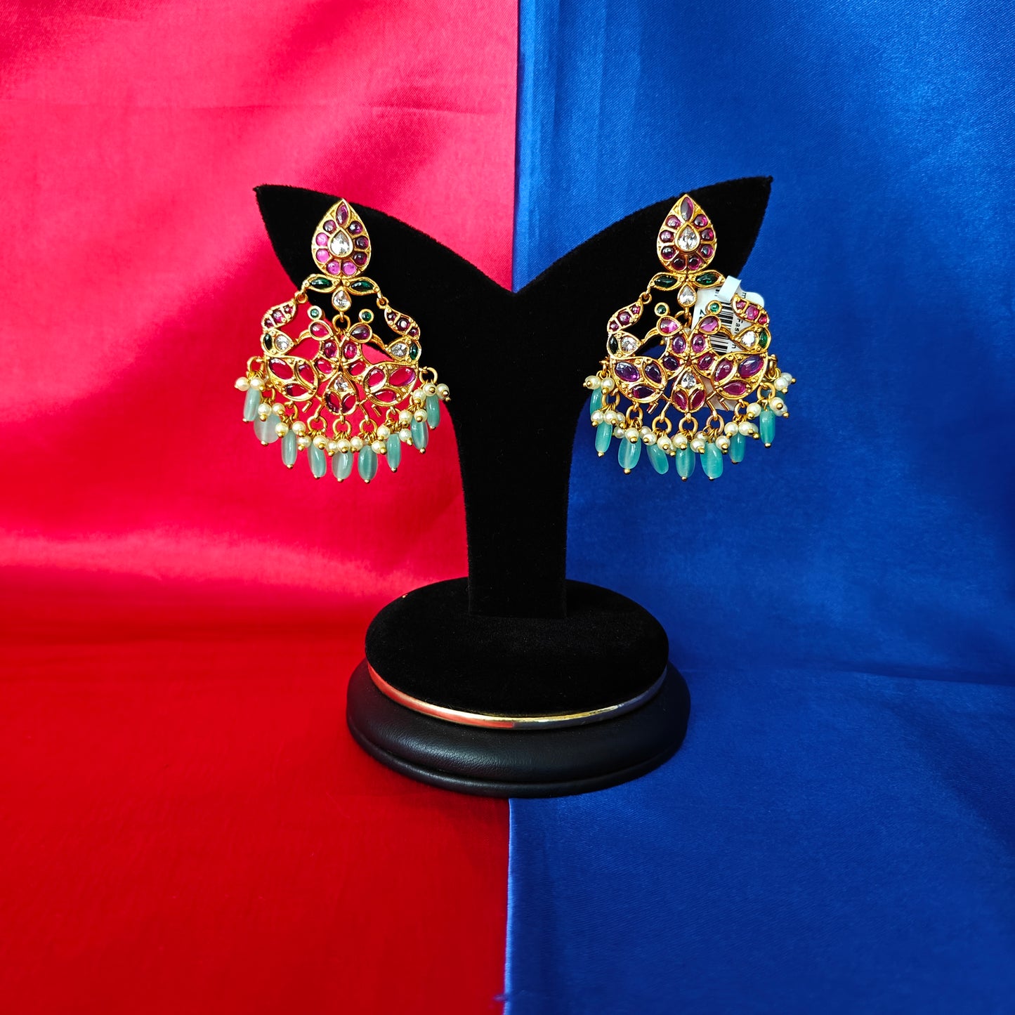 Beautiful Hanging In Pista Green Beads