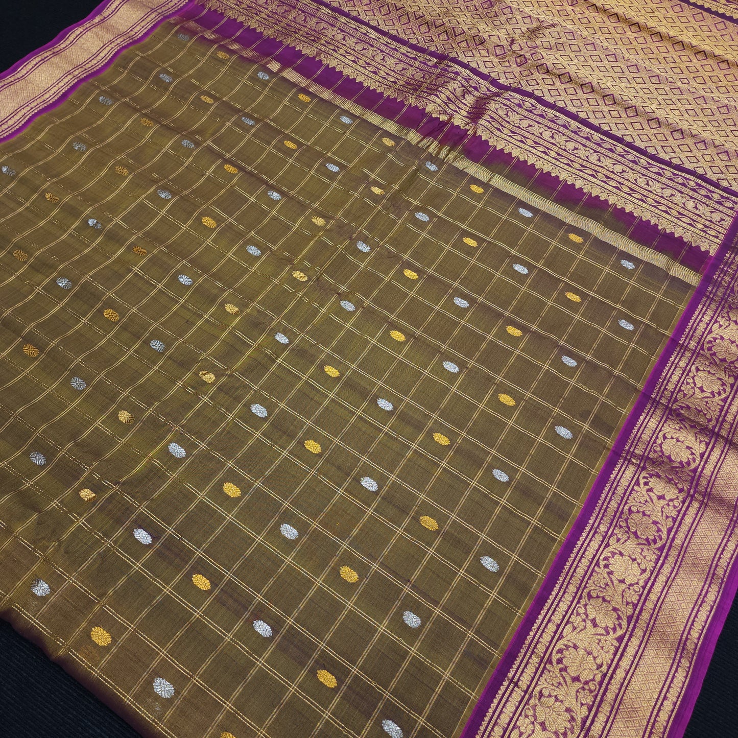Gadwal Sico Pattu Handloom Sarees