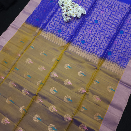 Handloom Kanchi Pattu Butta Light Weight Saree