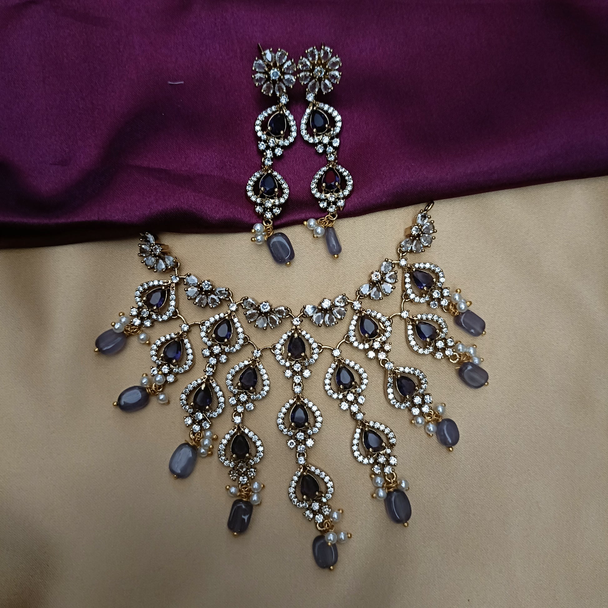 Trendy Victorian Mini Choker - Ambica Wedding Mall