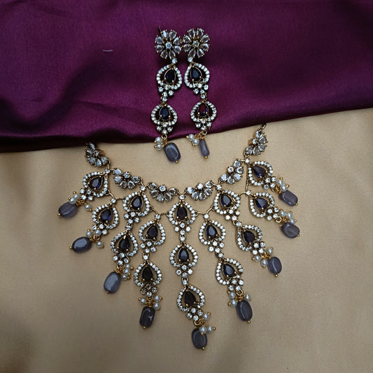 Trendy Victorian Mini Choker - Ambica Wedding Mall