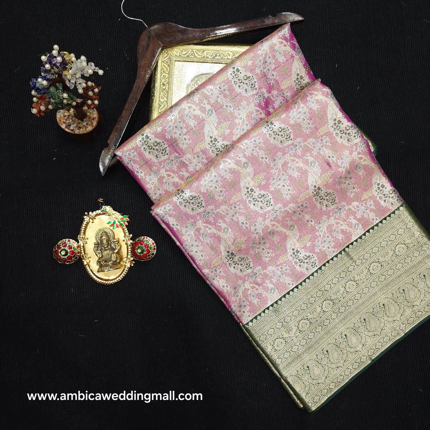 Semi kanchi pattu tissue 2 Gram Gold Sarees🛍️