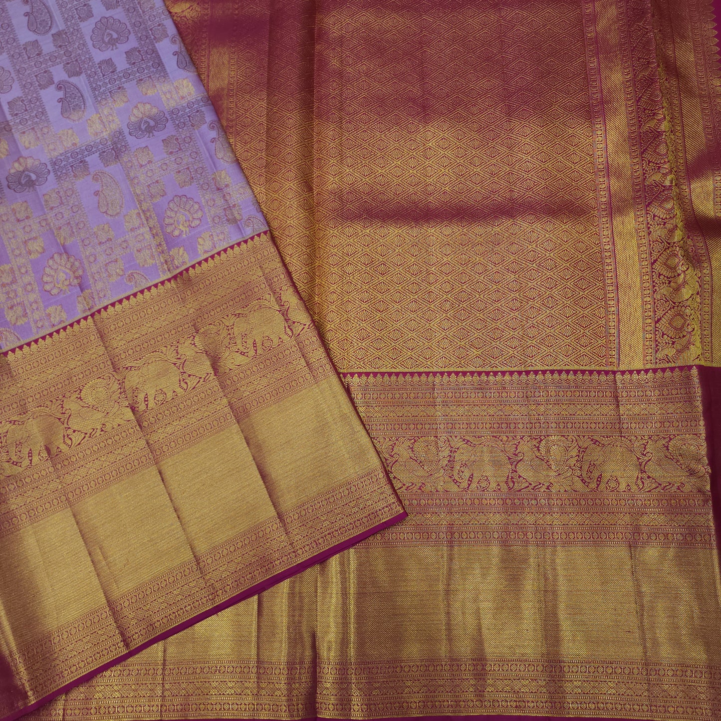 Pure Resham Bridal Kanchi Pattu Handloom Saree