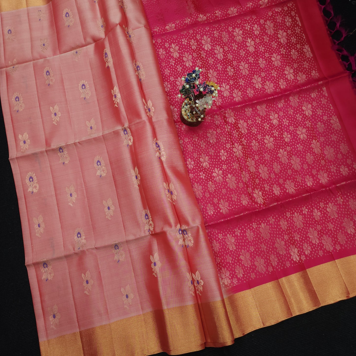 Kanchi Pattu Handloom Butta Saree
