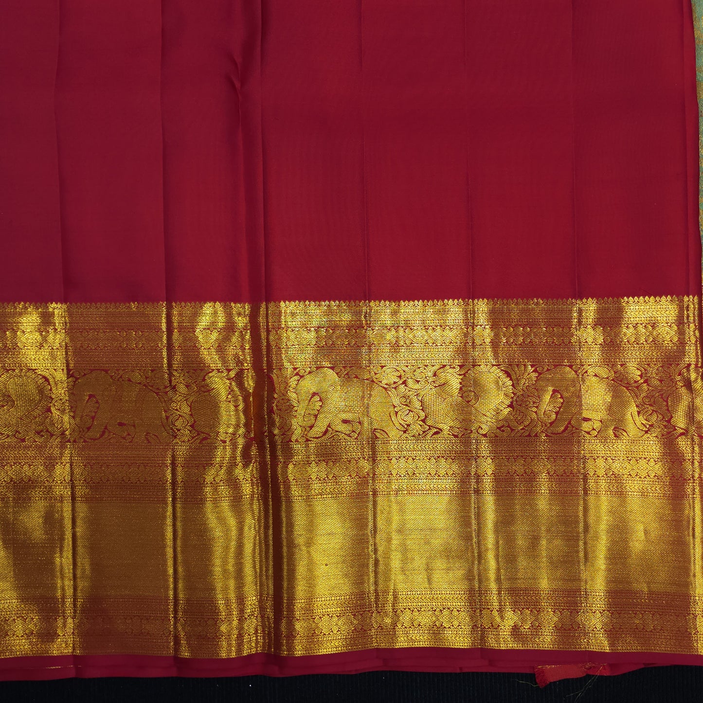 Pure Resham Bridal Kanchi Pattu Handloom Saree