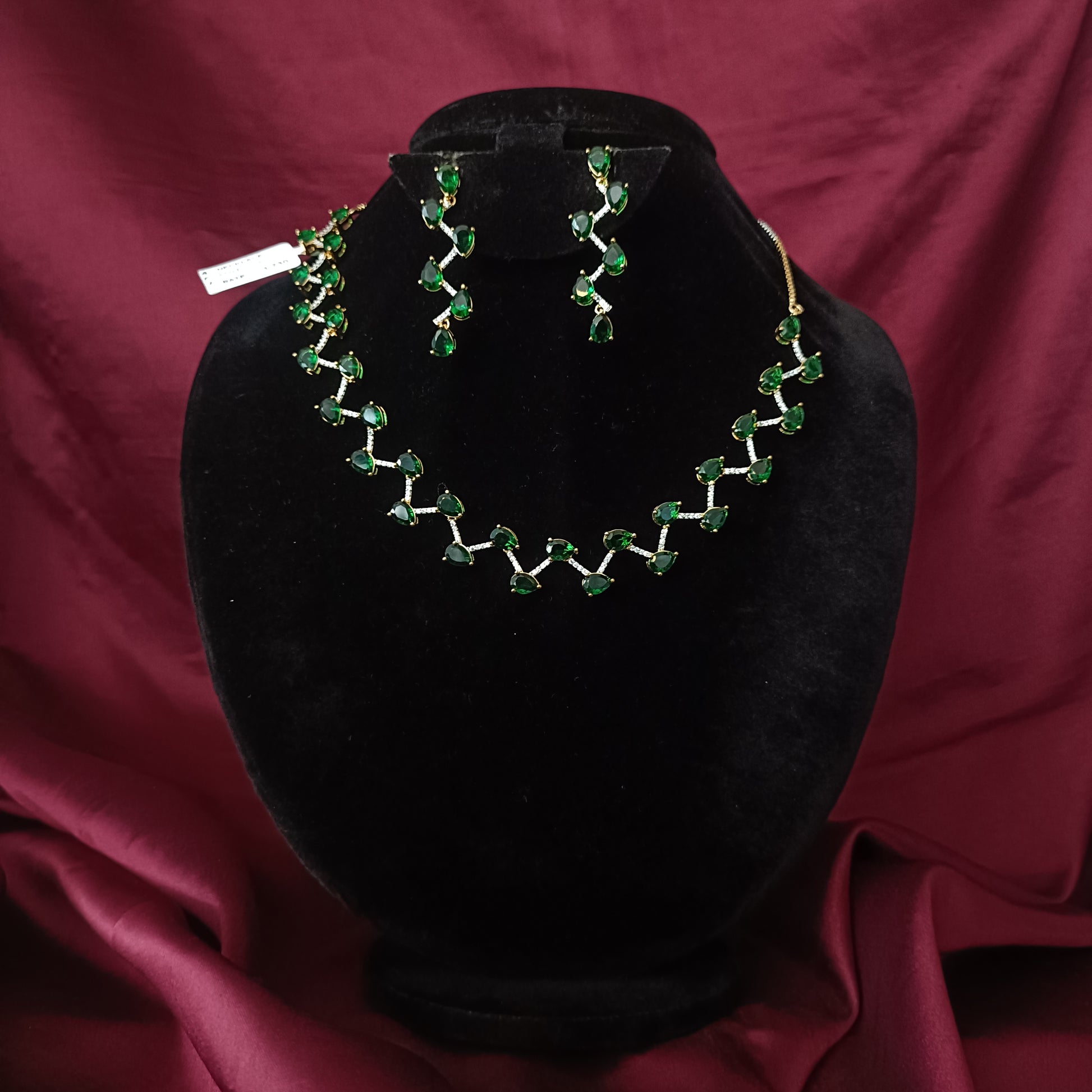 Stylish CZ Short Necklace - Ambica Wedding Mall