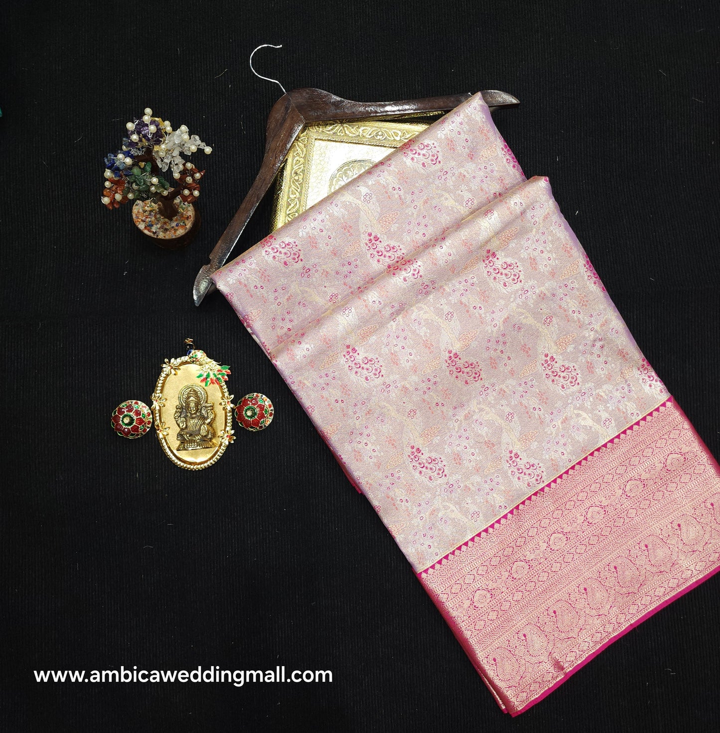 Semi kanchi pattu tissue 2 Gram Gold Sarees🛍️