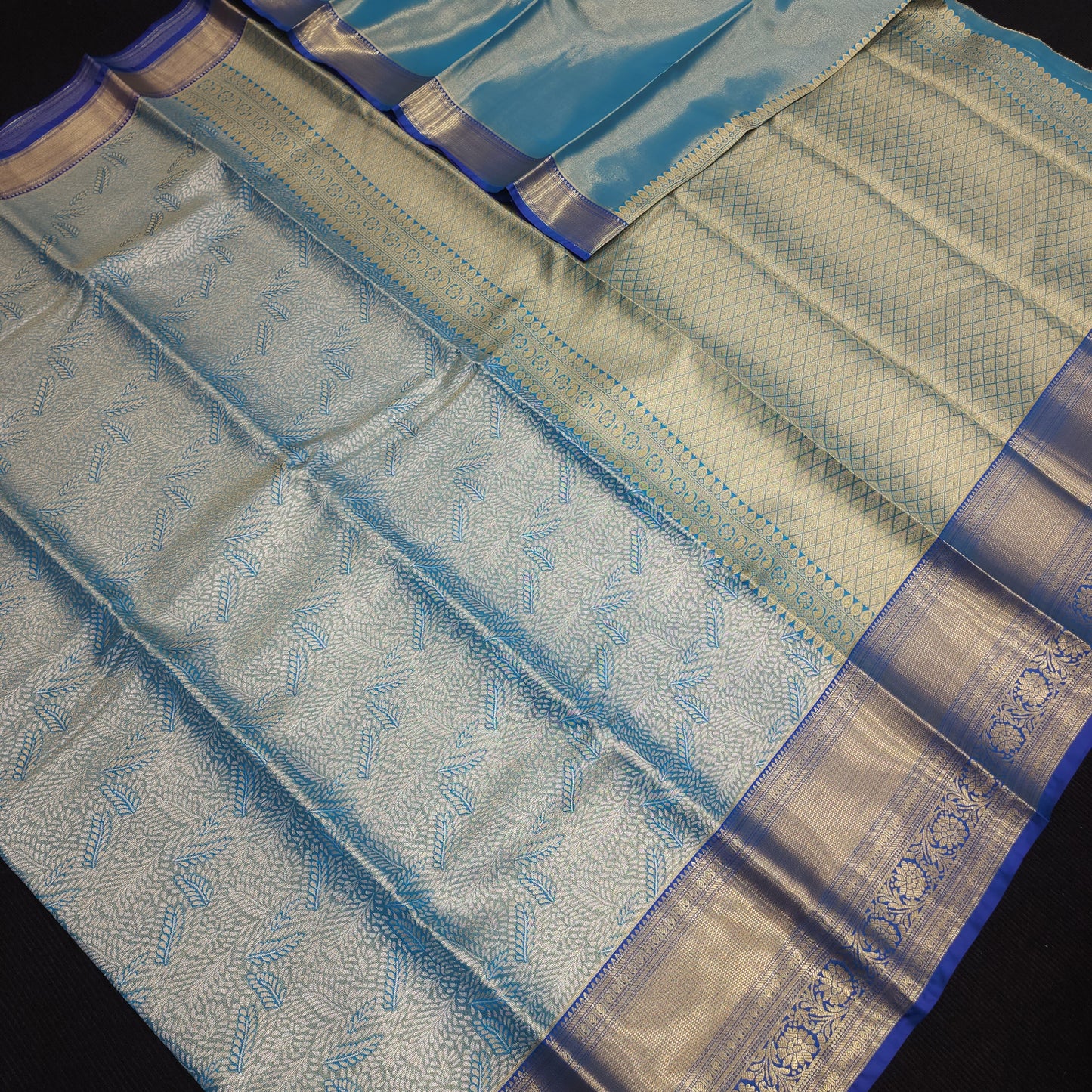 ✨️Kanchi pattu semi one gram gold saree✨️