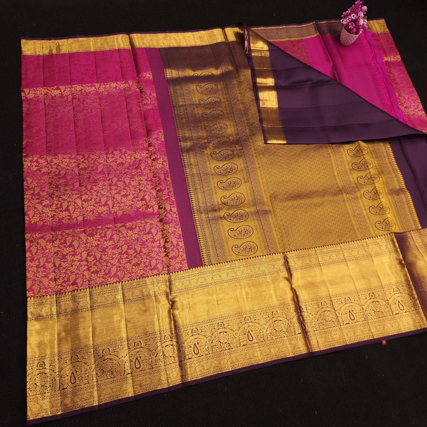 Pure Handloom Resham Kanchi Pattu Sarees ๐โจ๏ธ