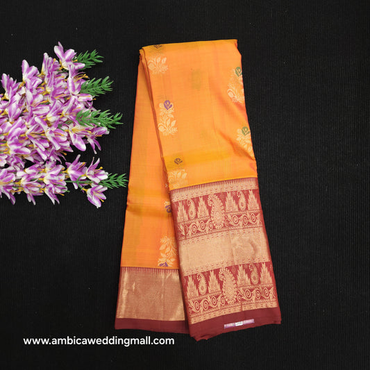 Kanchi Pattu Handloom Butta Light Weight Saree