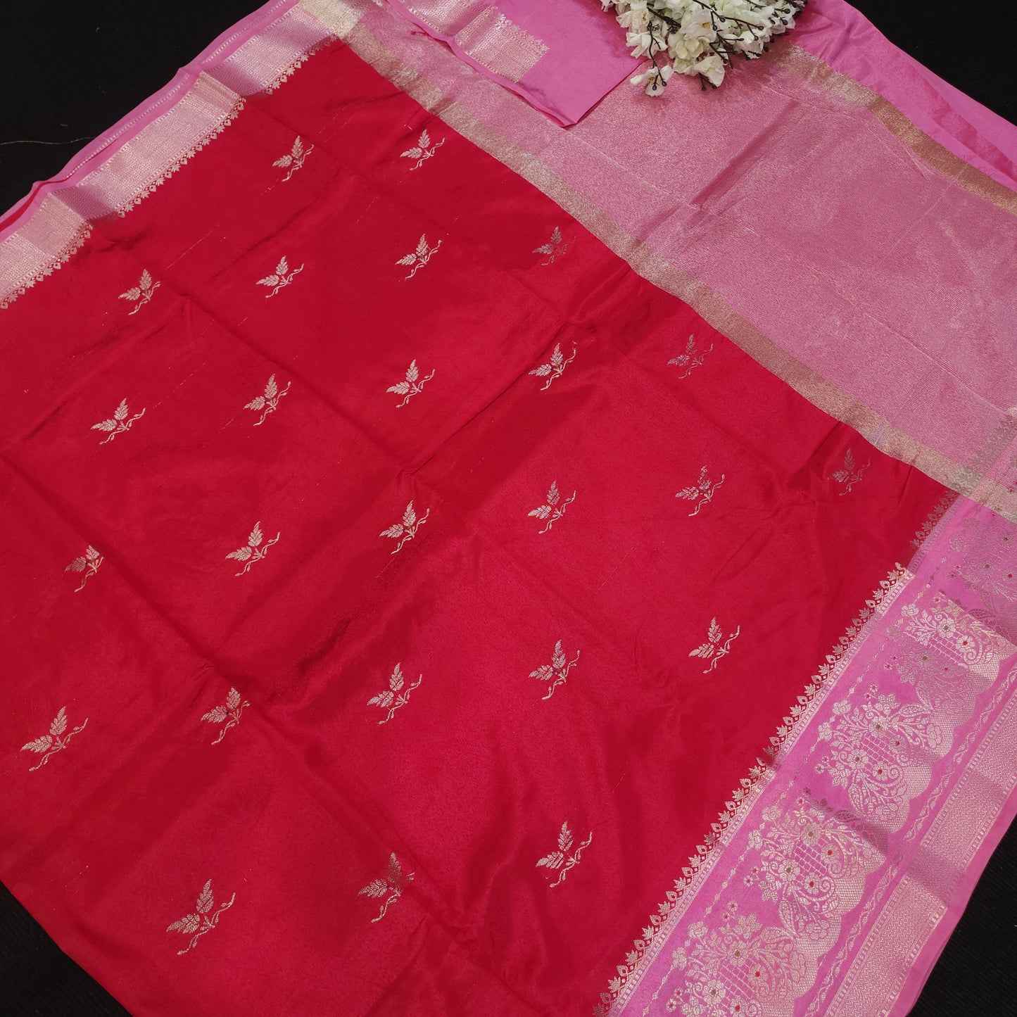Raw Mango Banaras Pattu Sarees