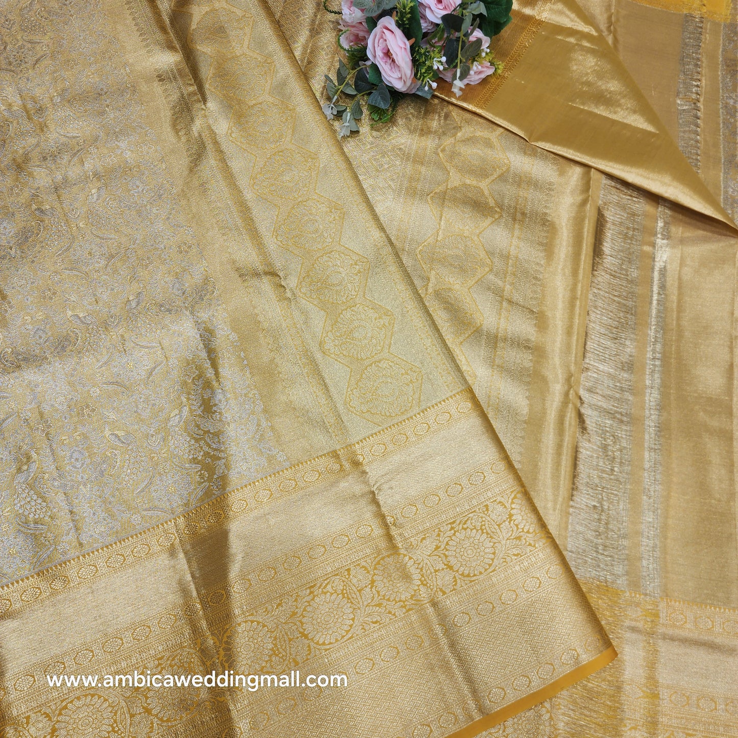 Pure Tissue Powerloom Bridal Kanchi Pattu Saree😍✨️