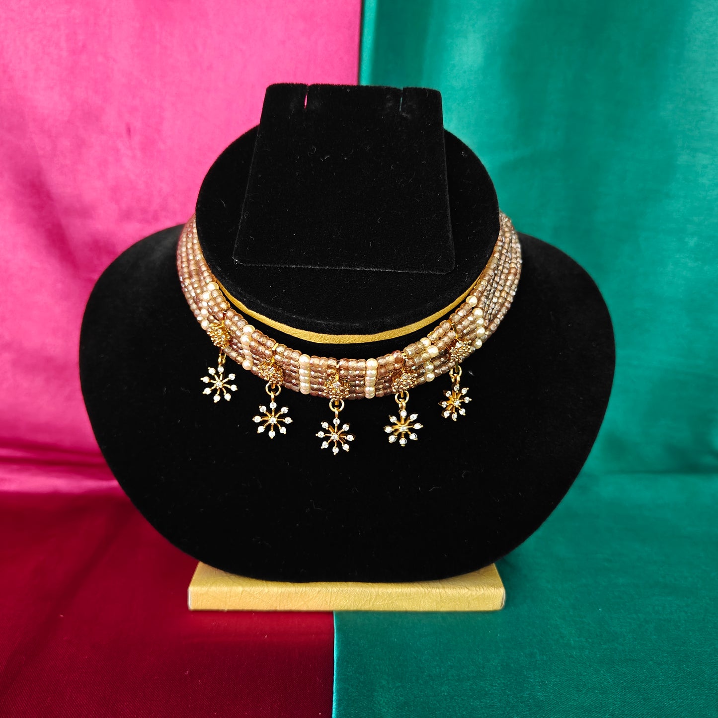Beautiful Grey Coloured Honex Choker - Ambica Wedding Mall