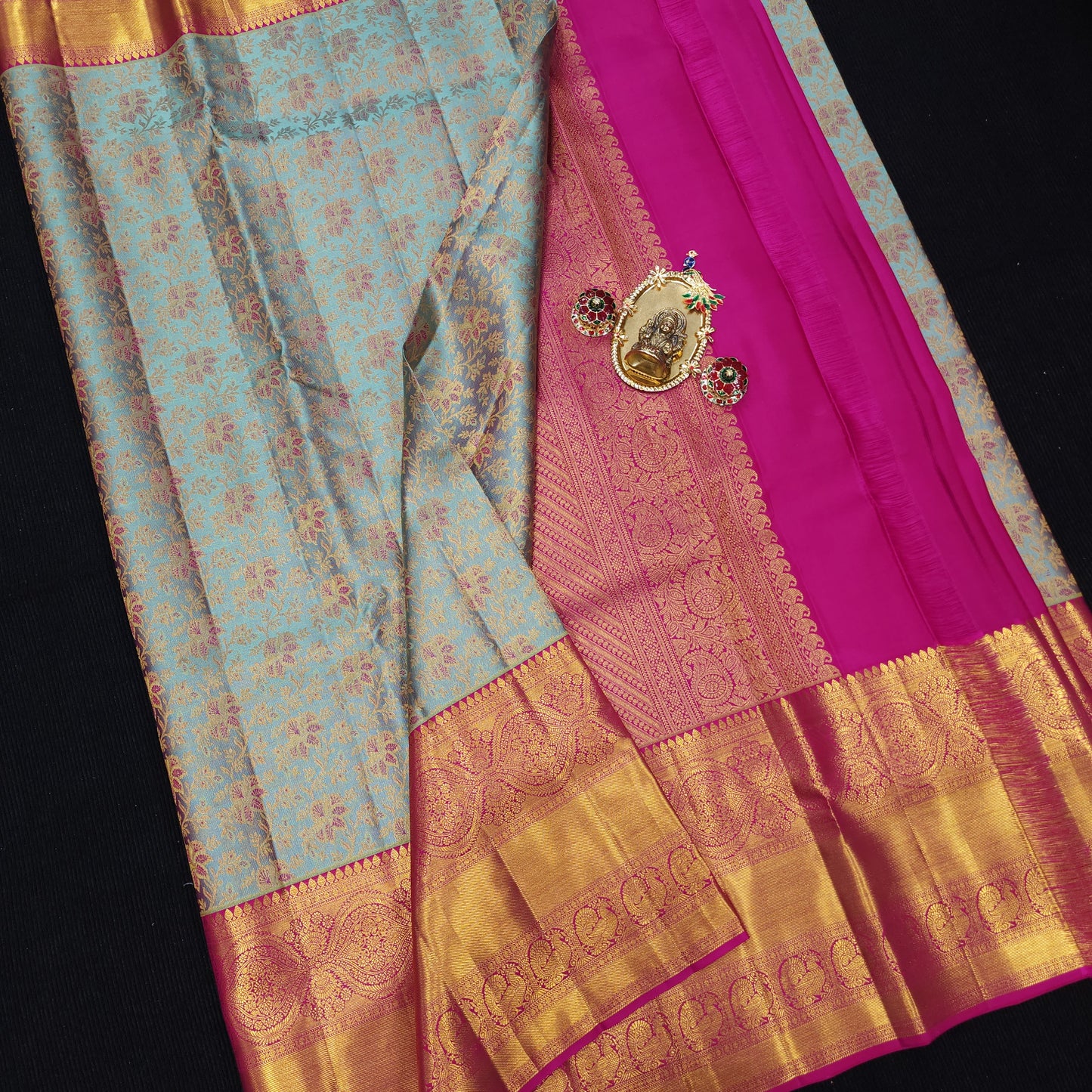 Pure Resham Bridal Kanchi Pattu Handloom Saree