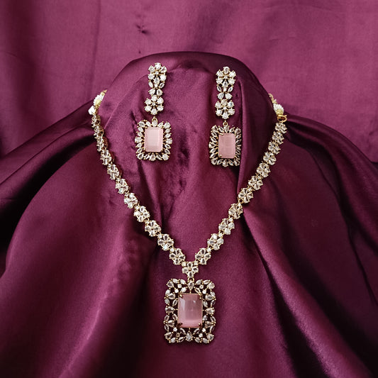 Simple Mehandi Polish Short Necklace - Ambica Wedding Mall