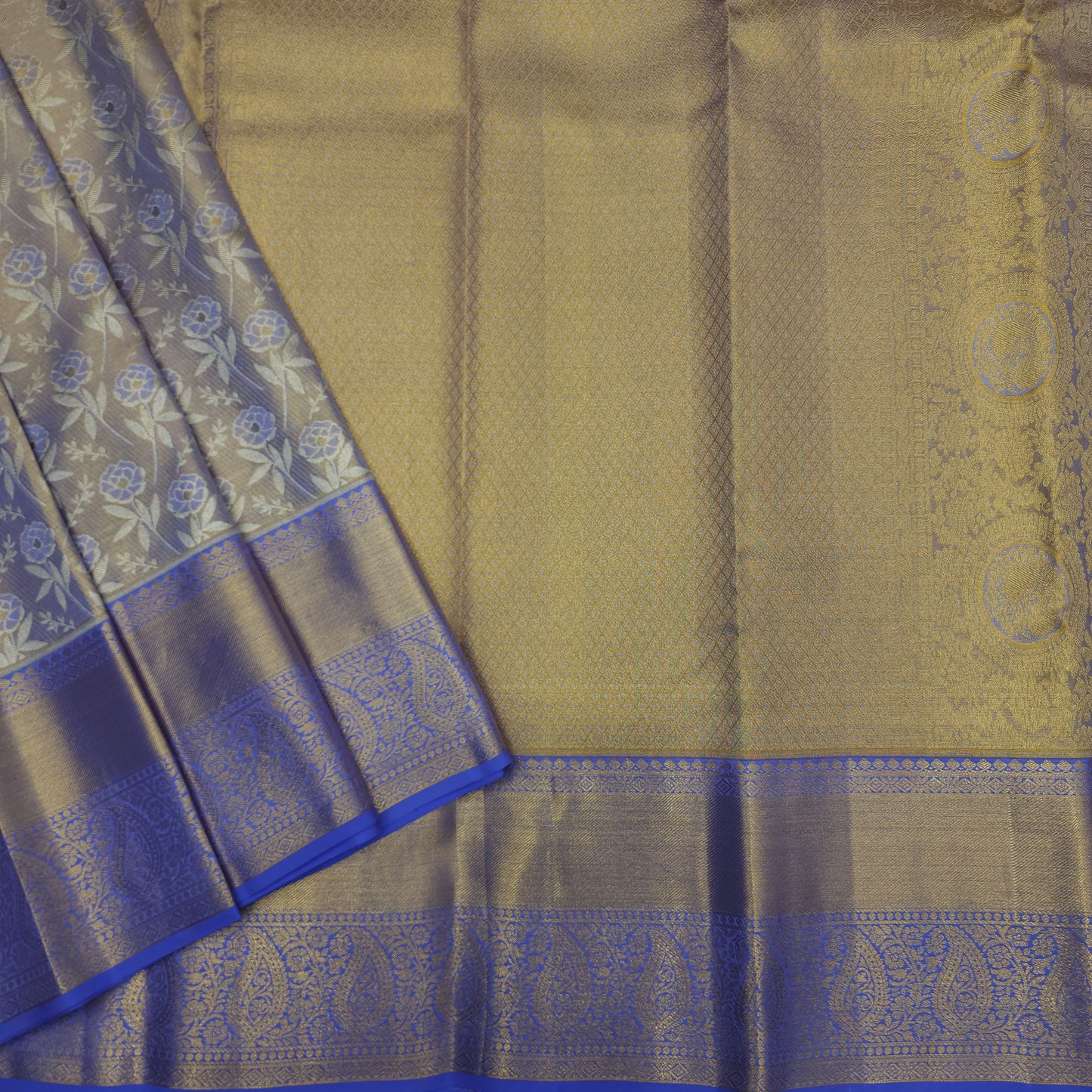 Pure tissue Bridal Kanchi Pattu Handloom Saree