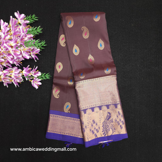 Kanchi Pattu Handloom Butta Light Weight Saree