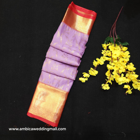 Special Lavender Semi Kanchi Pattu Saree