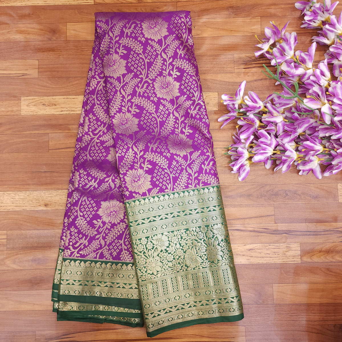 Semi Resham Kanchi Pattu Saree