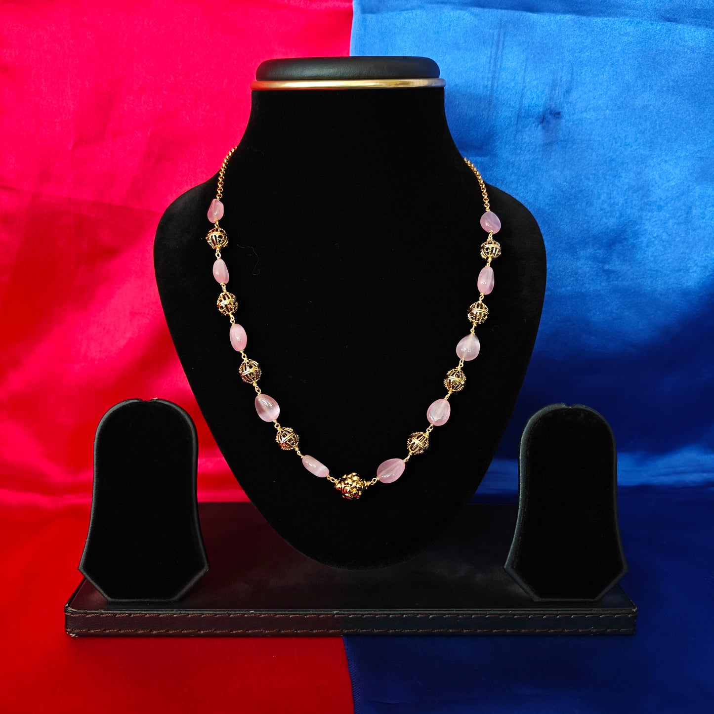 Beautiful Beads Mala In Baby Pink Colour