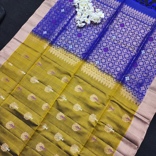 Handloom Kanchi Pattu Butta Light Weight Saree