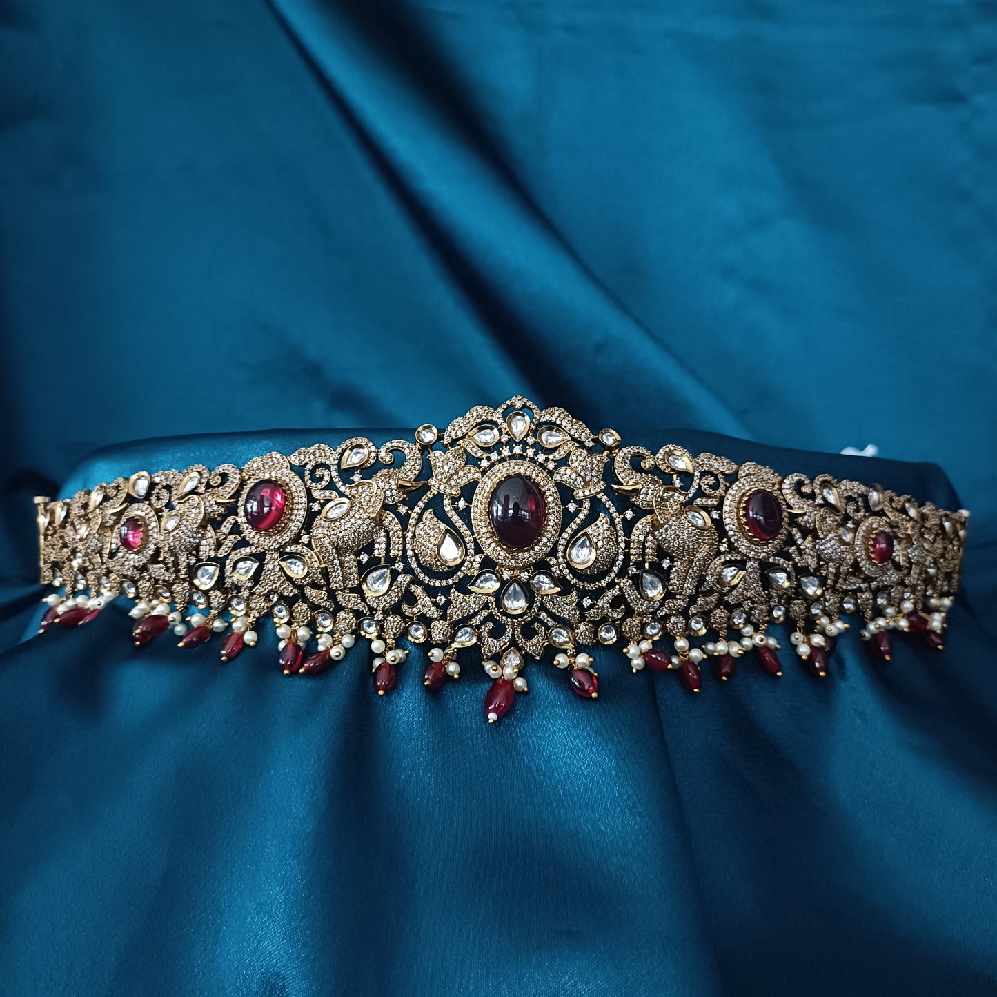 Beautiful Mehandi Polished Vaddanam - Ambica Wedding Mall
