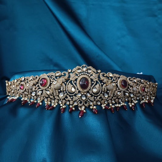 Beautiful Mehandi Polished Vaddanam - Ambica Wedding Mall