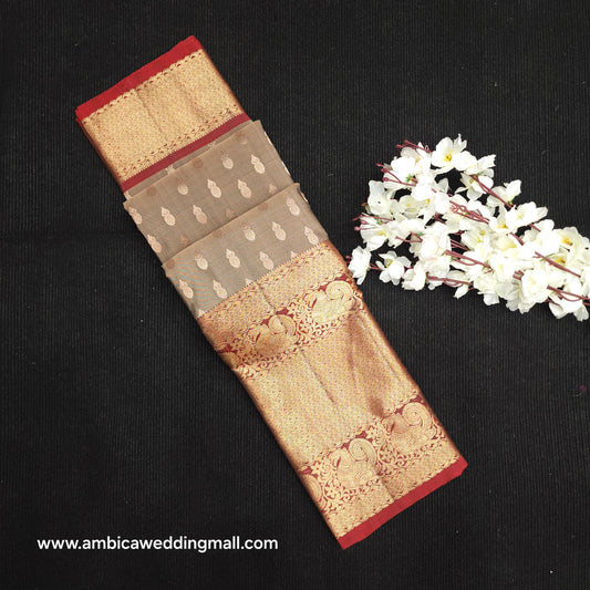 Kanchi Pattu Handloom Butta Light Weight Saree