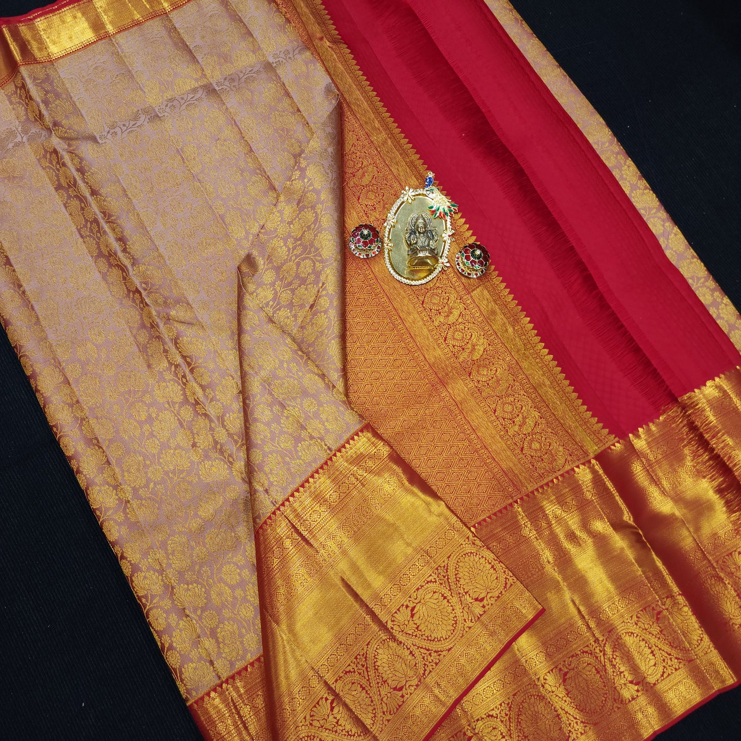 Pure Resham Bridal Kanchi Pattu Handloom Saree