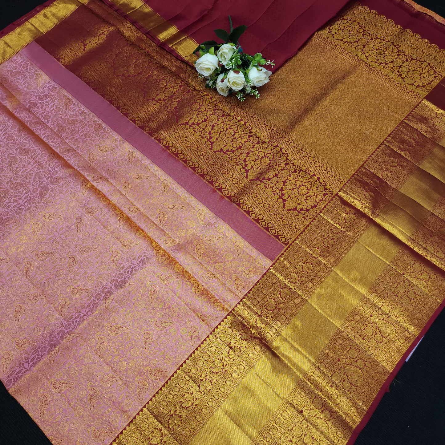 Bridal Resham Pure Handloom Kanchi Sarees