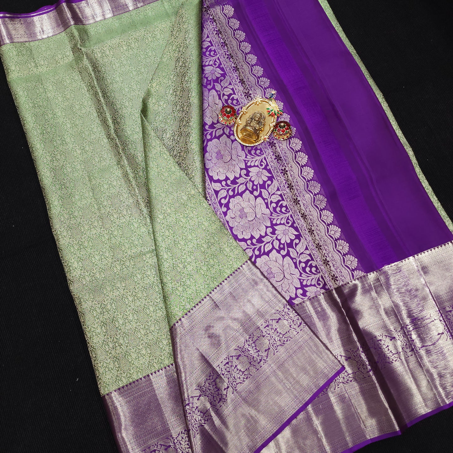 Pure Resham Bridal Kanchi Pattu Handloom Saree