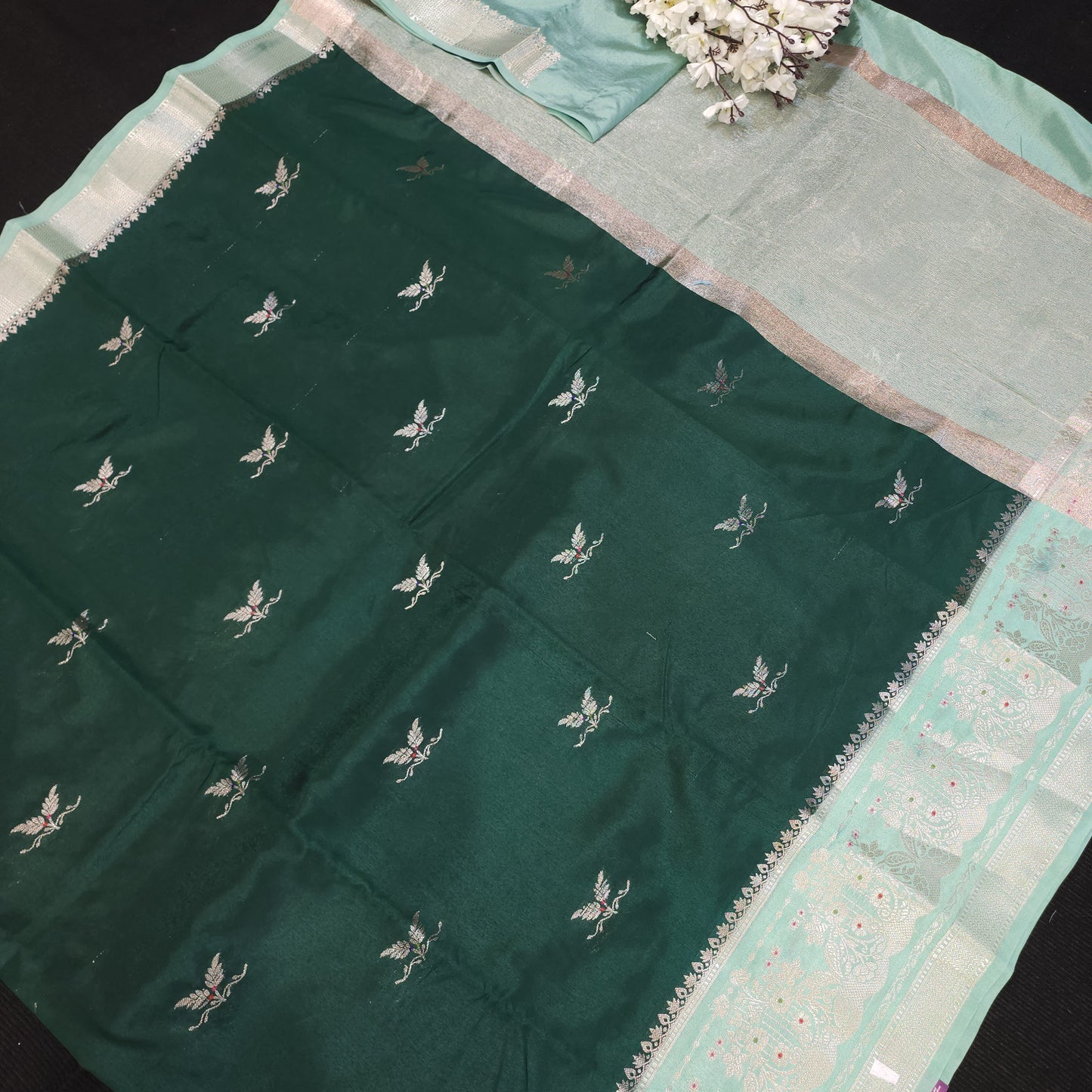Raw Mango Banaras Pattu Sarees