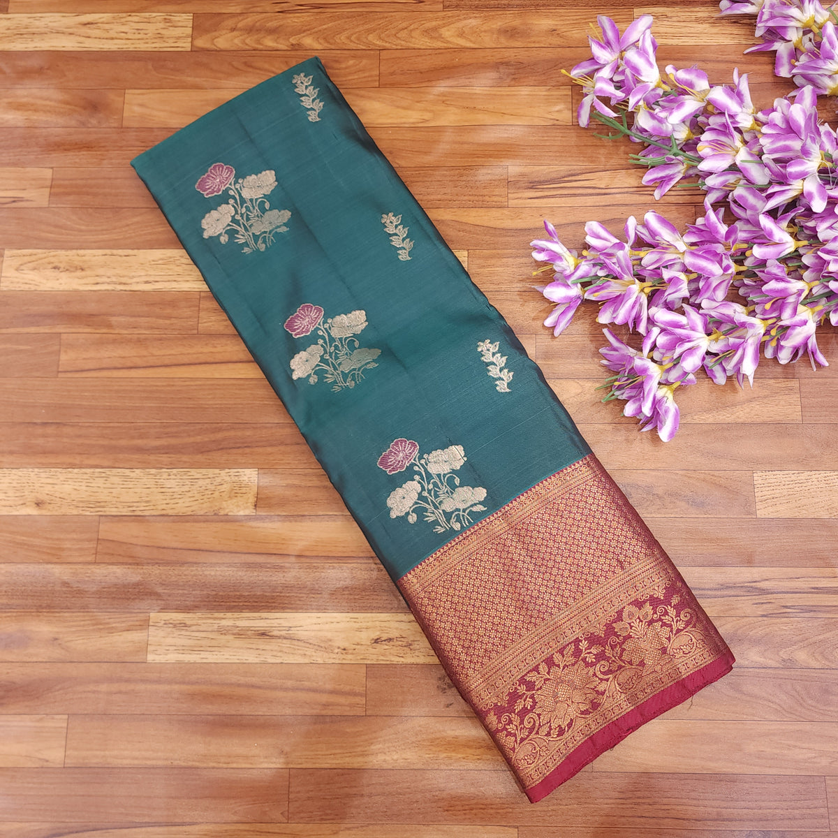 Semi Resham Kanchi Pattu Saree