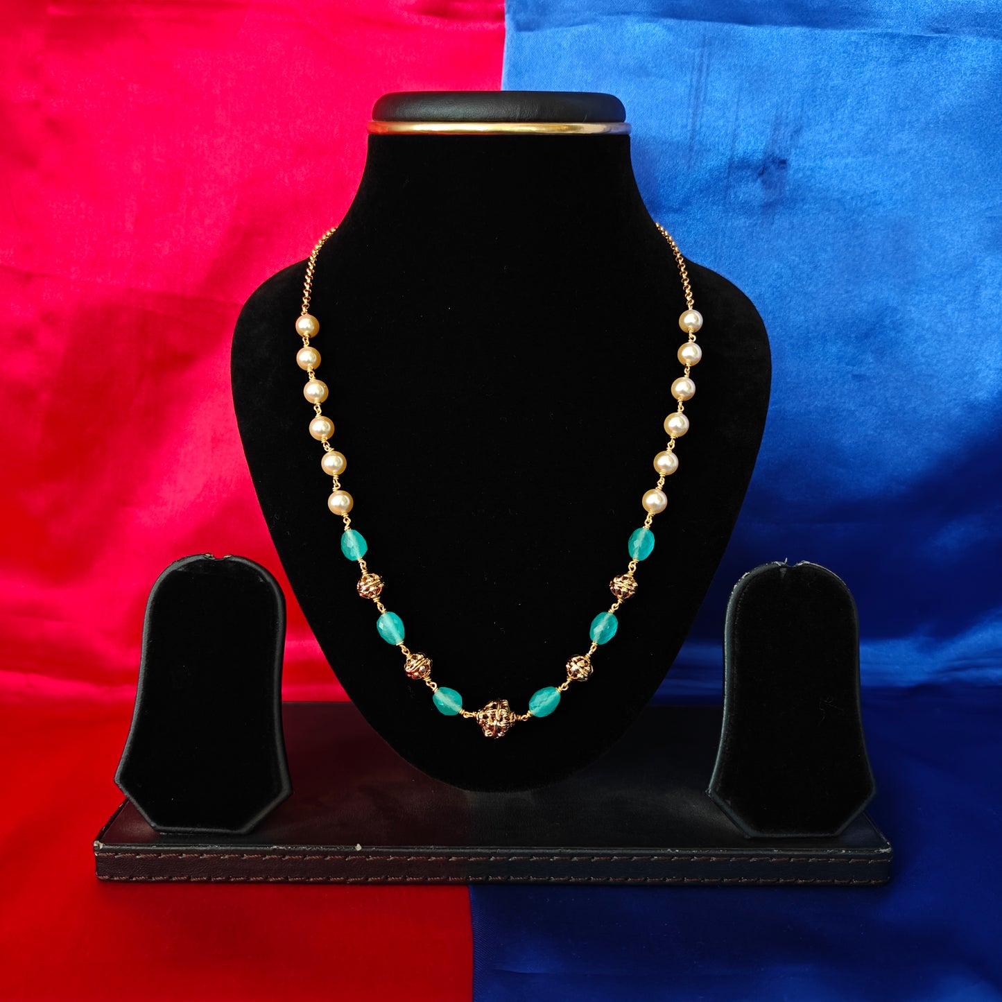 Beautiful Beads Mala In Pista Green Colour