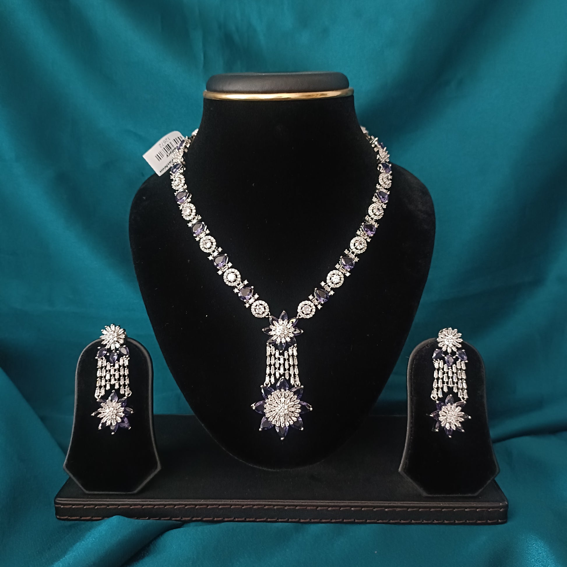 Beautiful Emrold AD Short Necklace - Ambica Wedding Mall