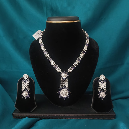 Beautiful Emrold AD Short Necklace - Ambica Wedding Mall