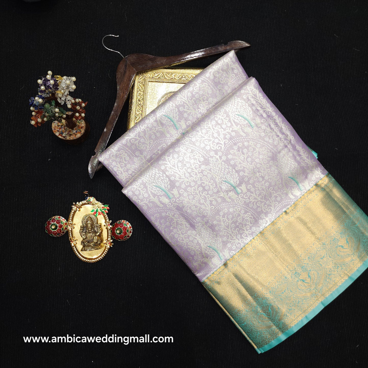 Semi kanchi pattu tissue 2 Gram Gold Sarees🛍️