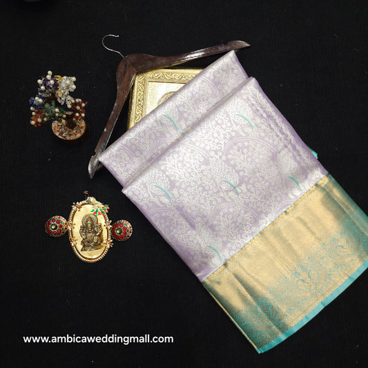 Semi kanchi pattu tissue 2 Gram Gold SareesποΈ