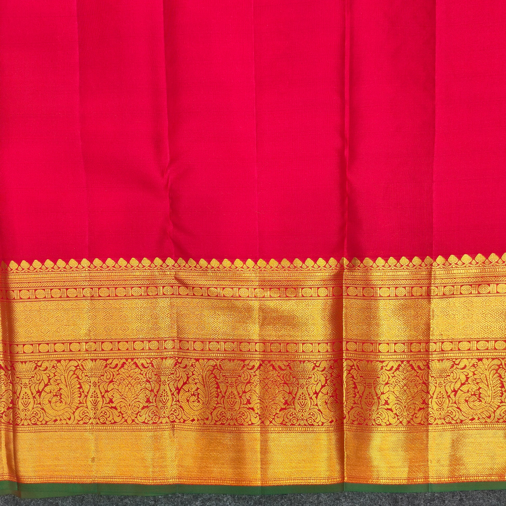 Pure Resham Bridal Kanchi Pattu Handloom Saree - Ambica Wedding Mall