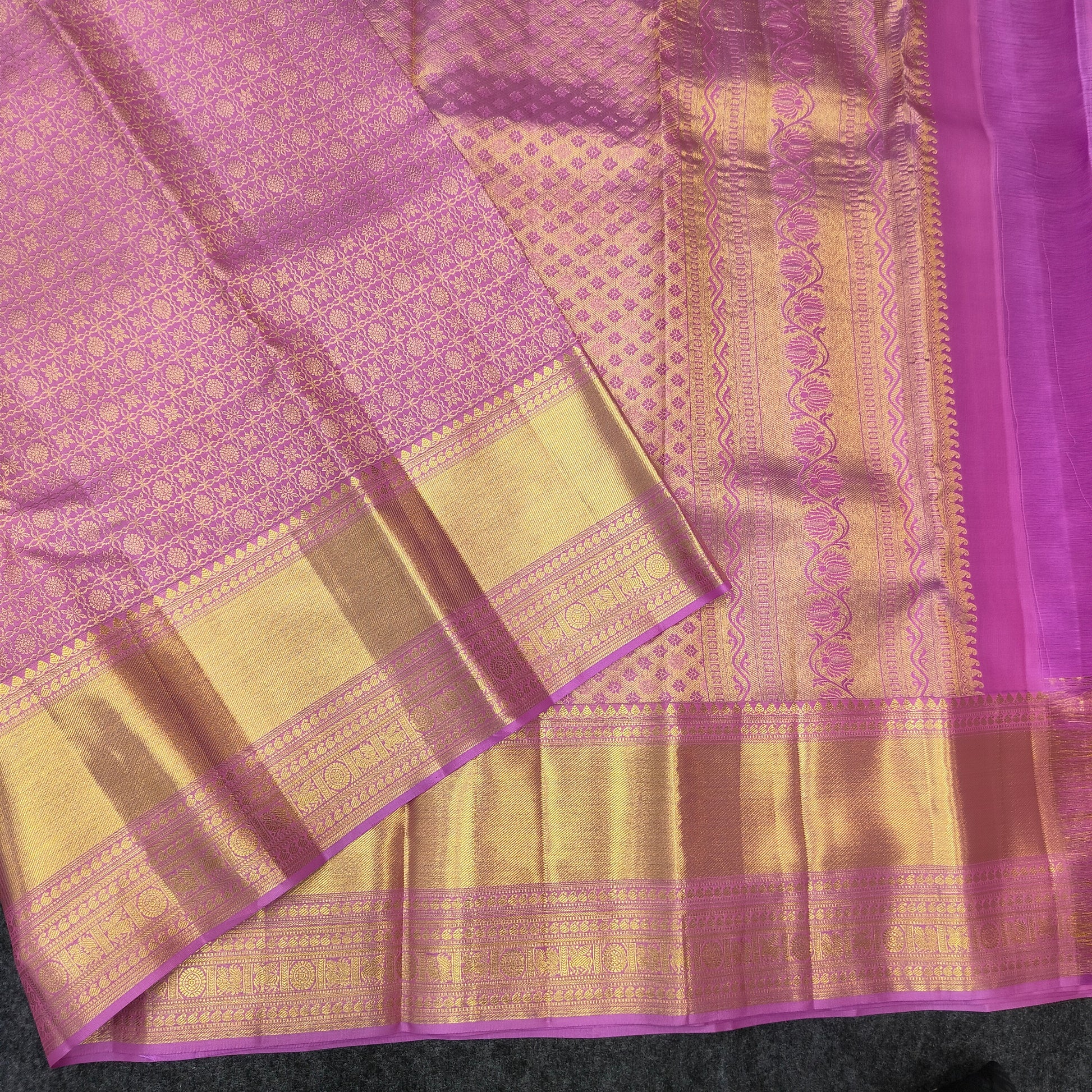 Kanchi Pattu Bridal Pure Zari Saree - Ambica Wedding Mall
