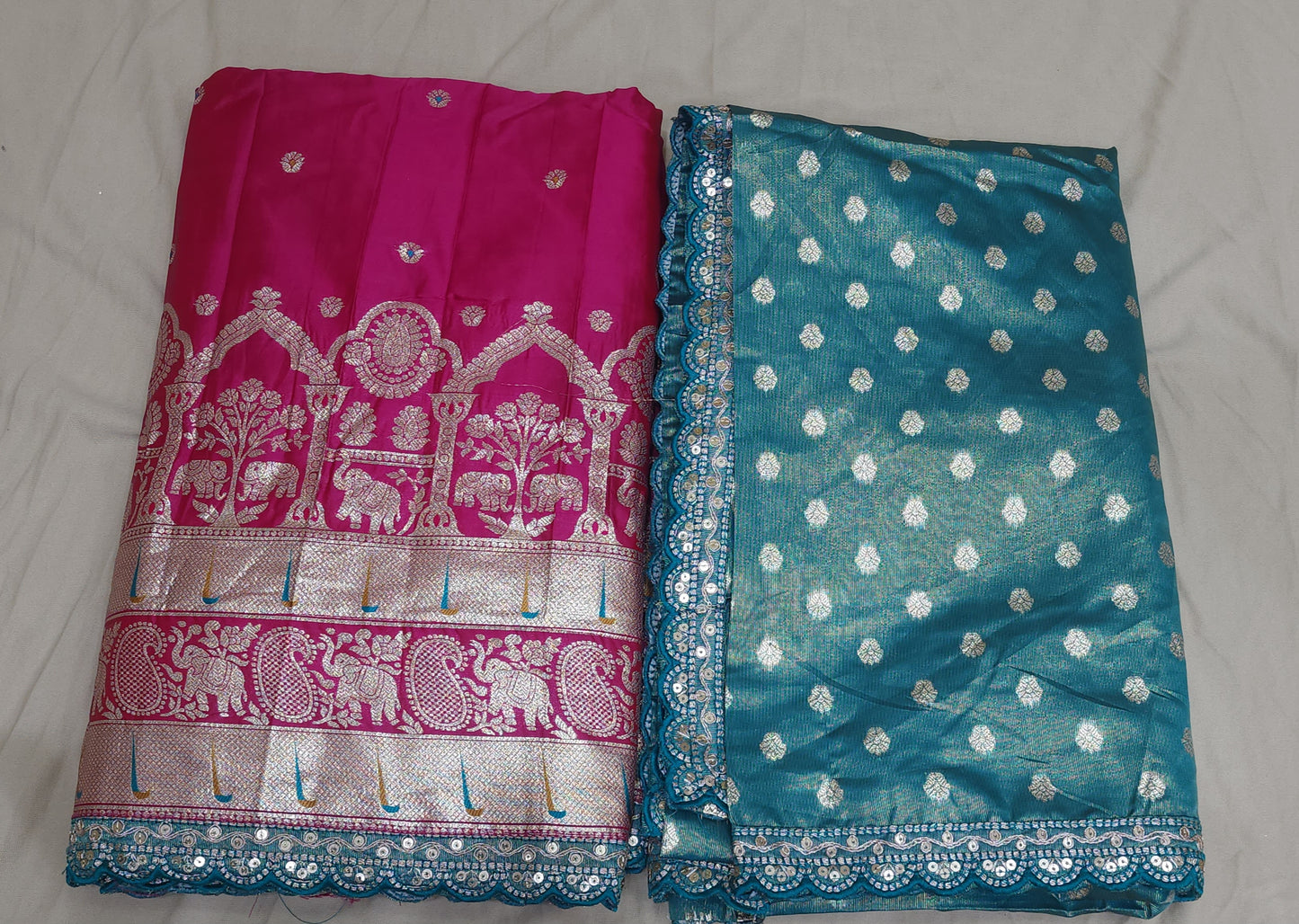 Banaras Pattu Half Saree With Spl Border