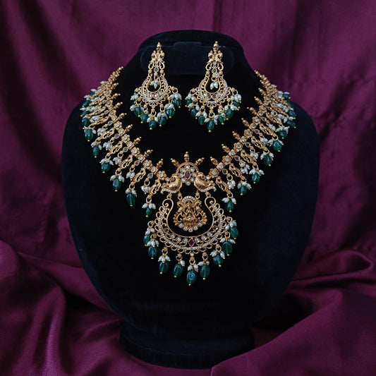 Beautiful Chandbali Short Necklace - Ambica Wedding Mall
