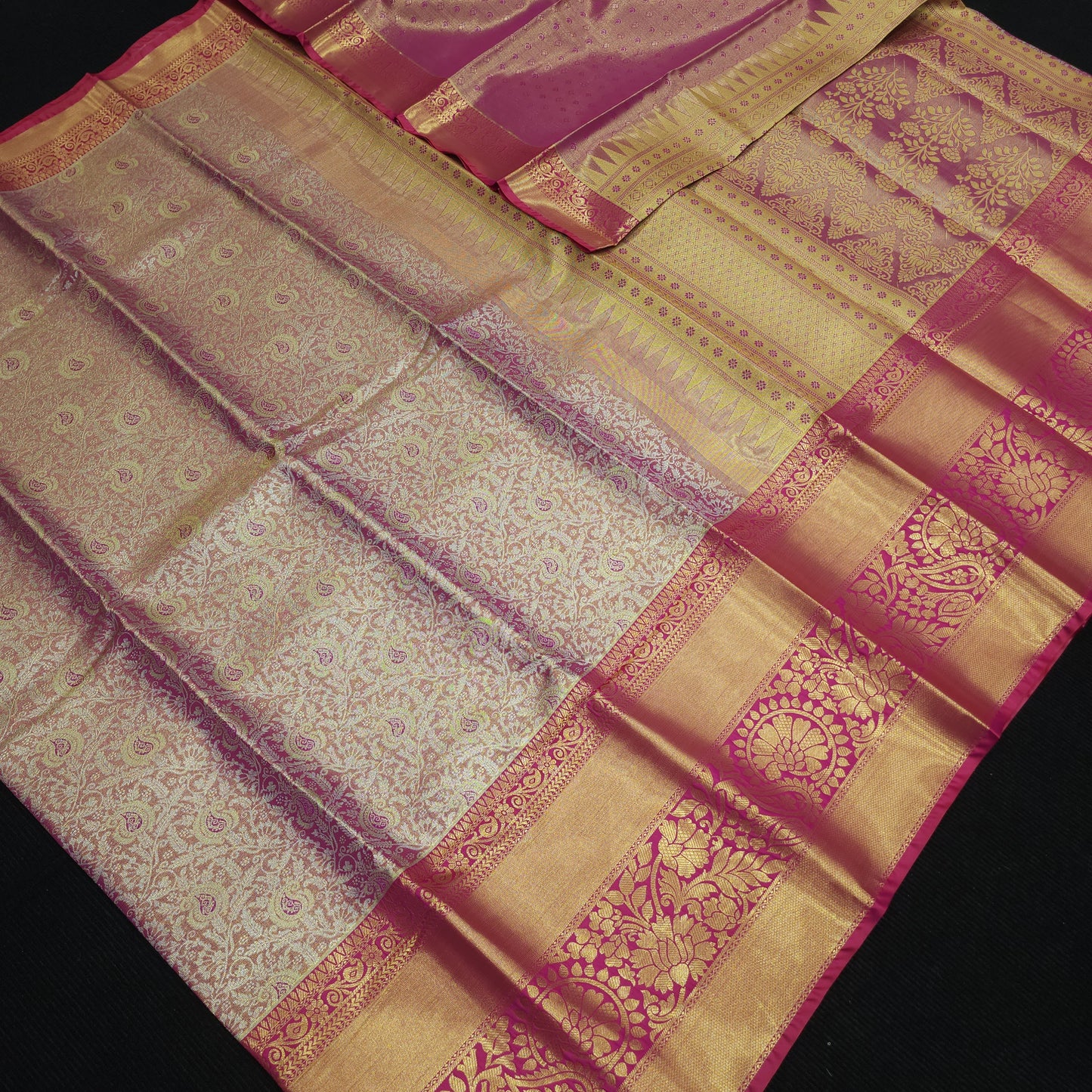 ✨️Kanchi pattu semi one gram gold saree✨️