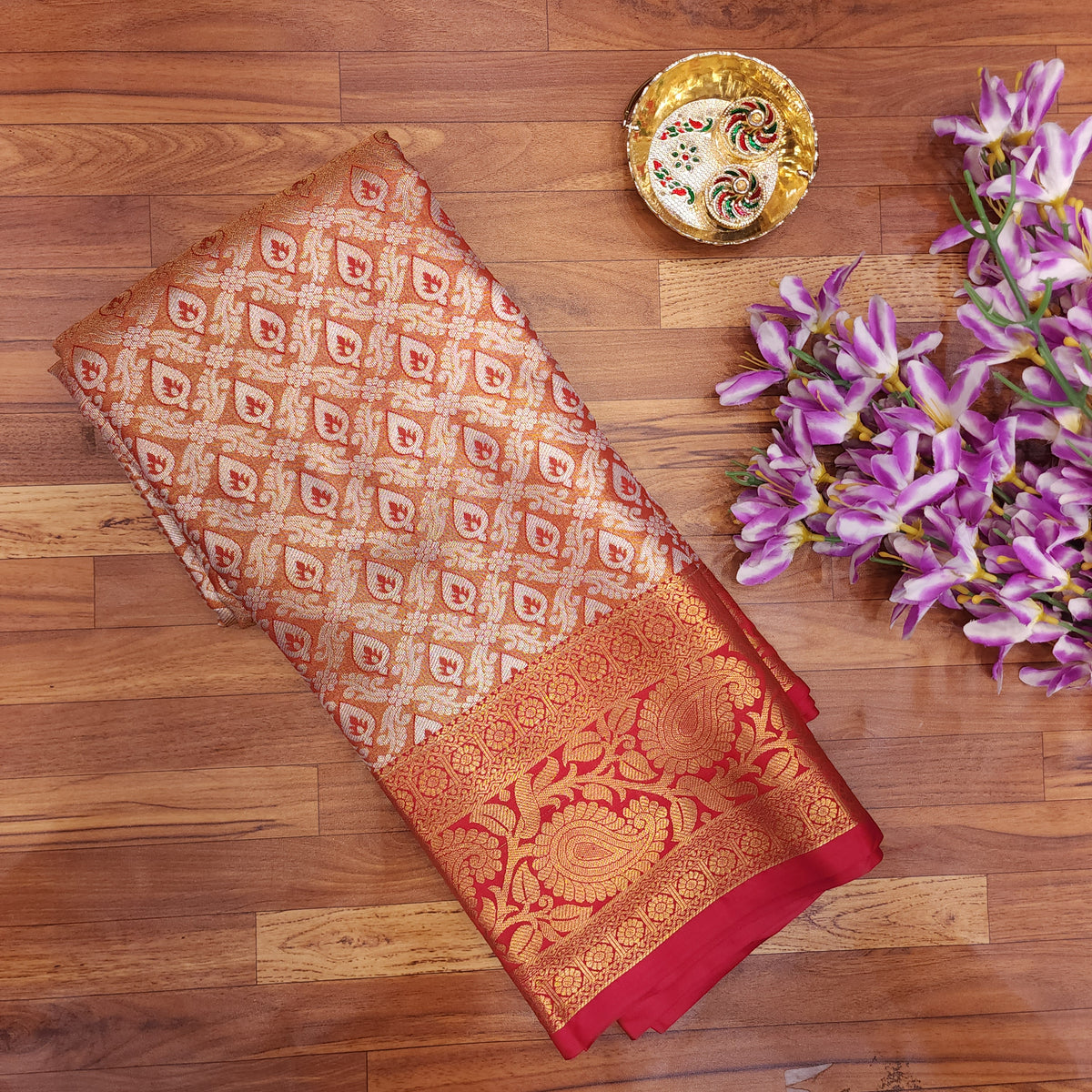 1 Gram Gold Semi Pattu Saree