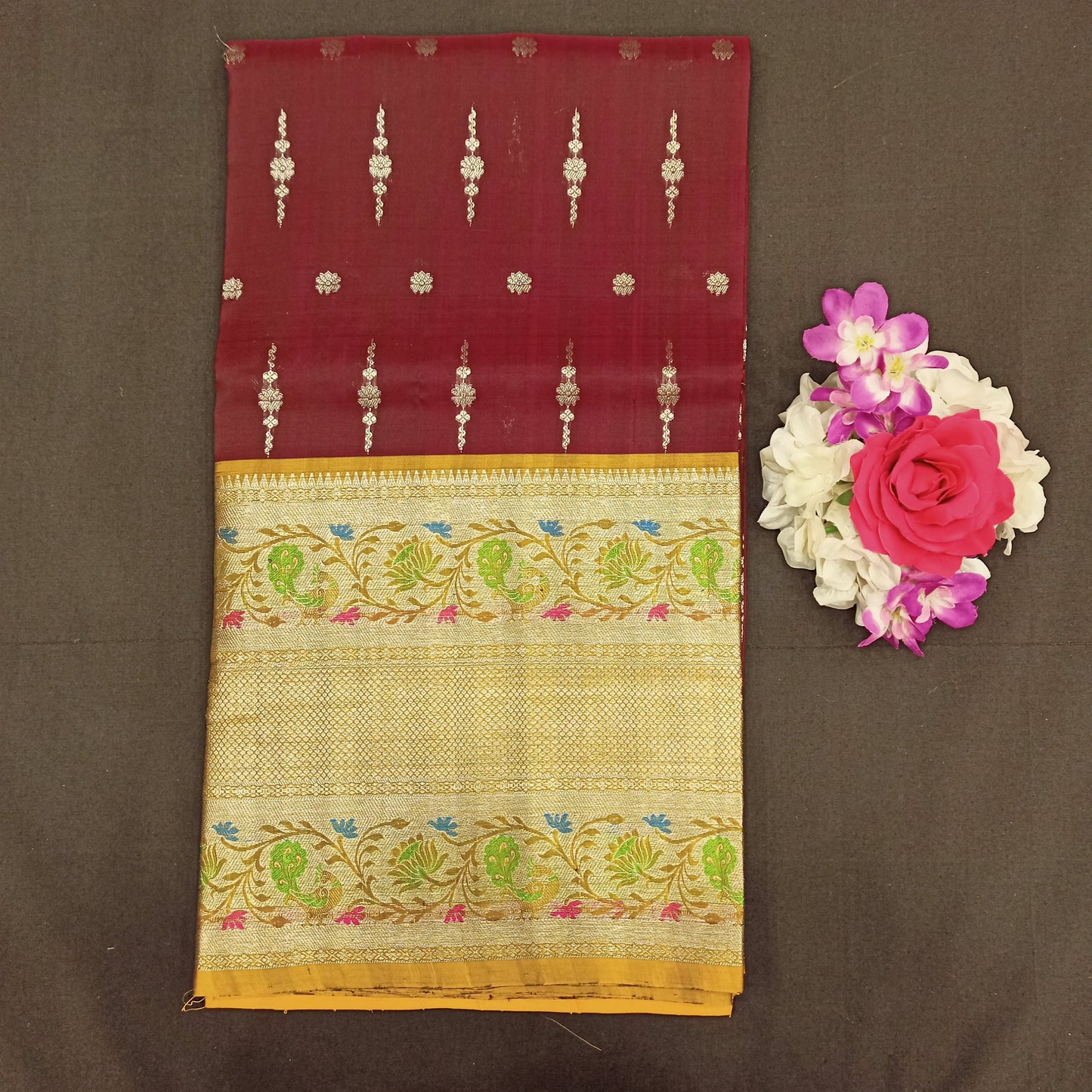 Pure Resham Venkatagiri Handloom saree - Ambica Wedding Mall